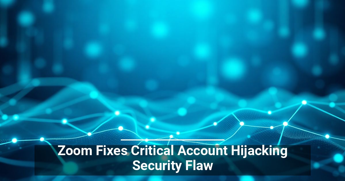 Zoom Fixes Critical Account Hijacking Security Flaw